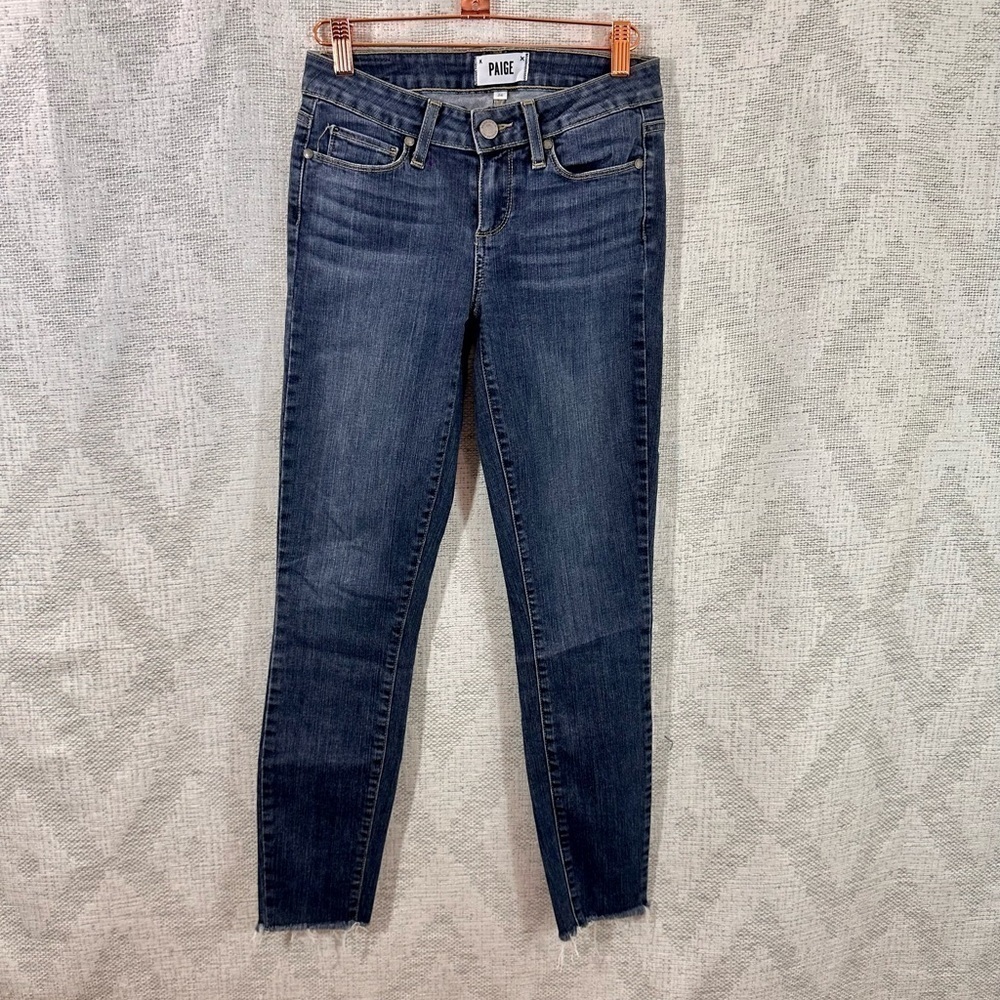 Paige Verdugo Ankle fringe hem jeans in Antonia size 26